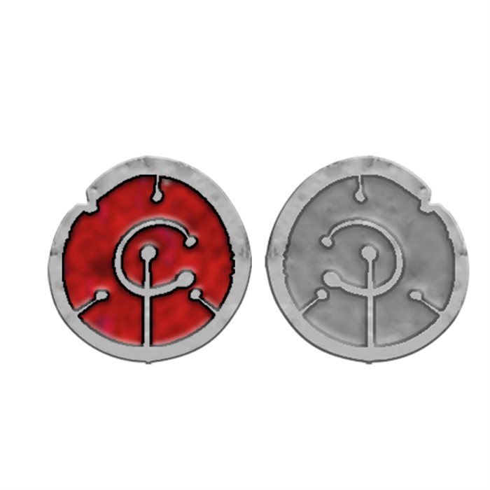 drawlab-fired-up-premium-enamel-token-10er-set-rot image 1