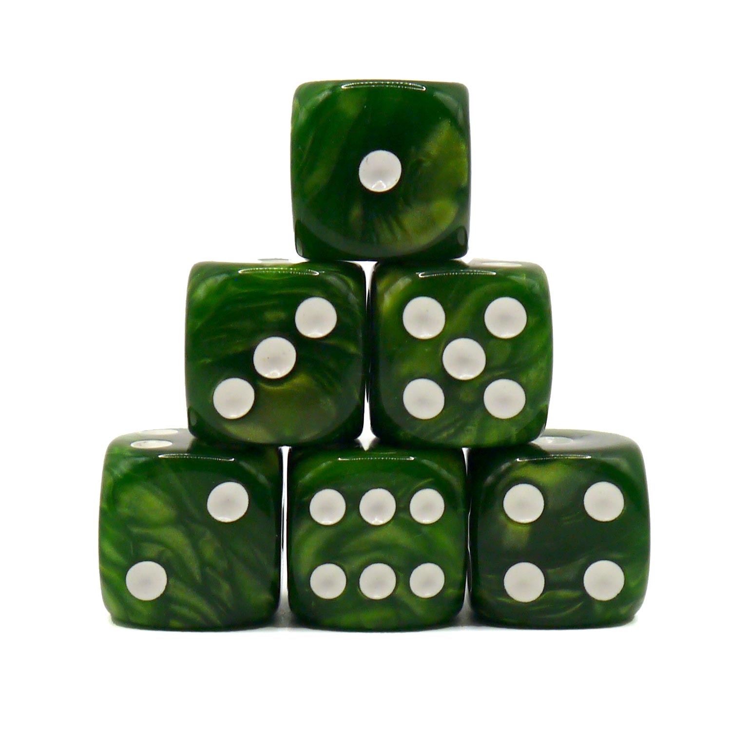 dice4friends-d6-augenw-rfel-sets-marble-darkgreen-w-rfelset-6er image 1