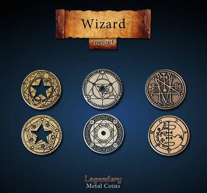 drawlab-legendary-metal-coins-wizard-m-nzset-20-teilig image 1