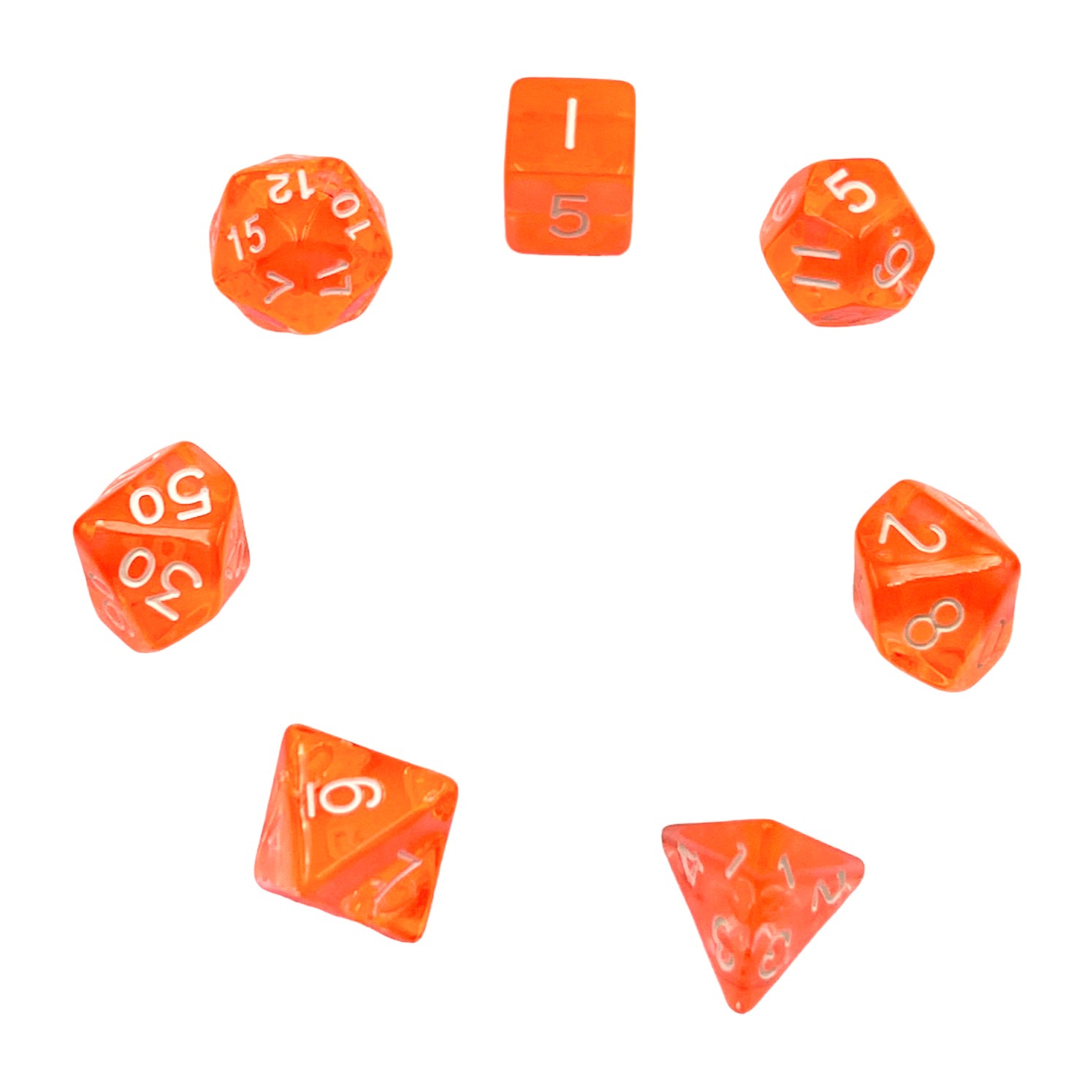 dice4friends-transparent-coral-w-rfelset-7-teilig-koralle image 3