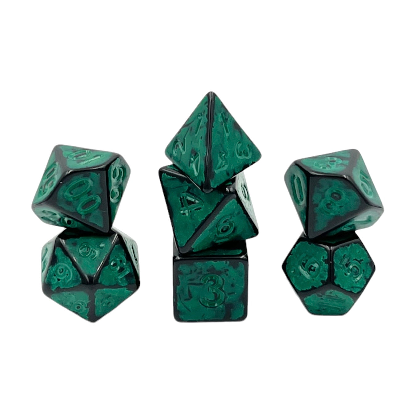 dice4friends-rpg-w-rfelset-ancient-dark-knight-green-7-tlg image 1