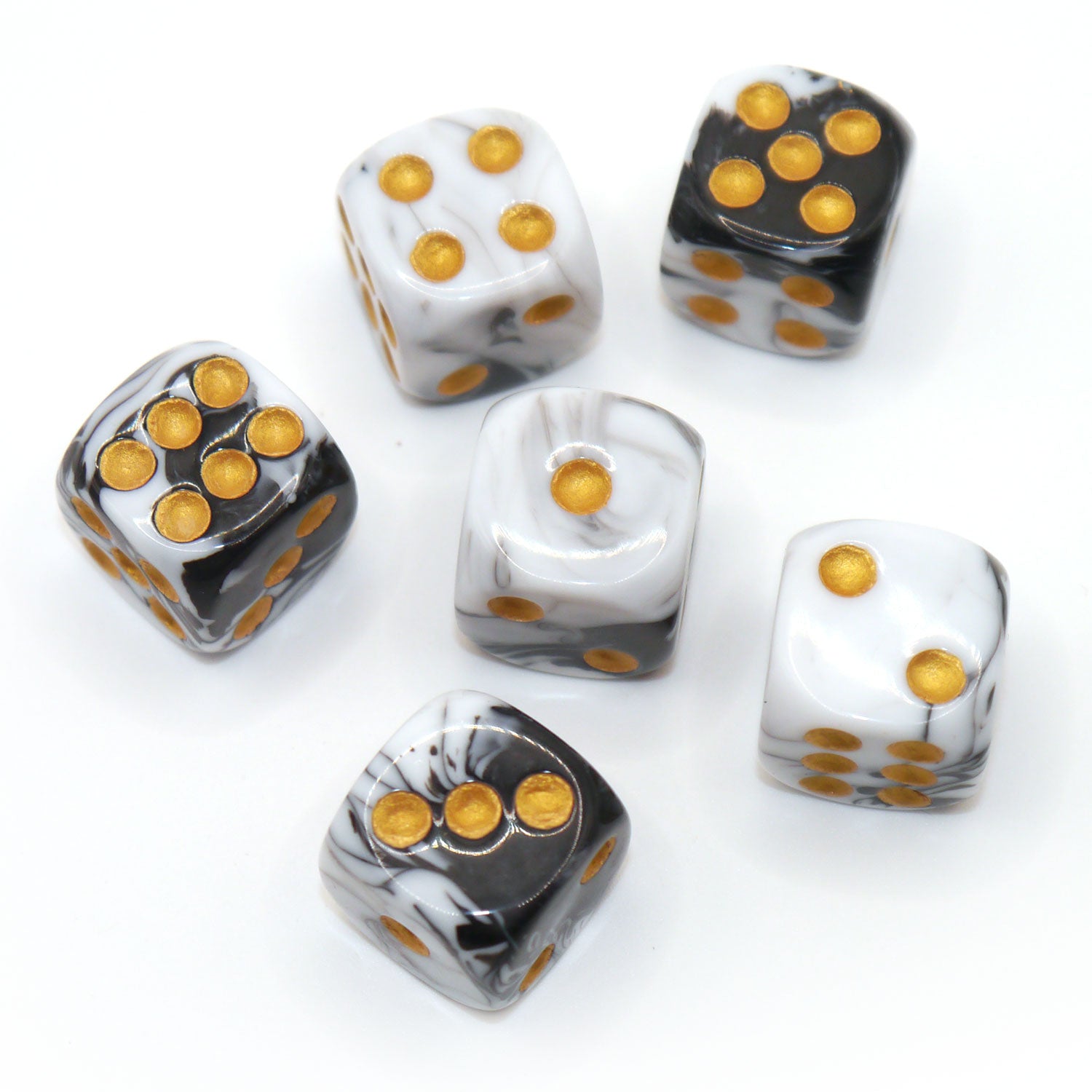dice4friends-d6-w-rfelset-two-toned-black-white-augenw-rfel-6er image 2