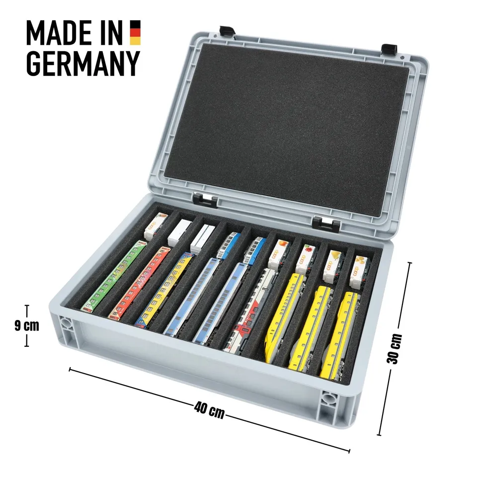 feldherr-model-train-eurobox-40x30-schaumstoffbox-spur-n-9-f-cher image 1