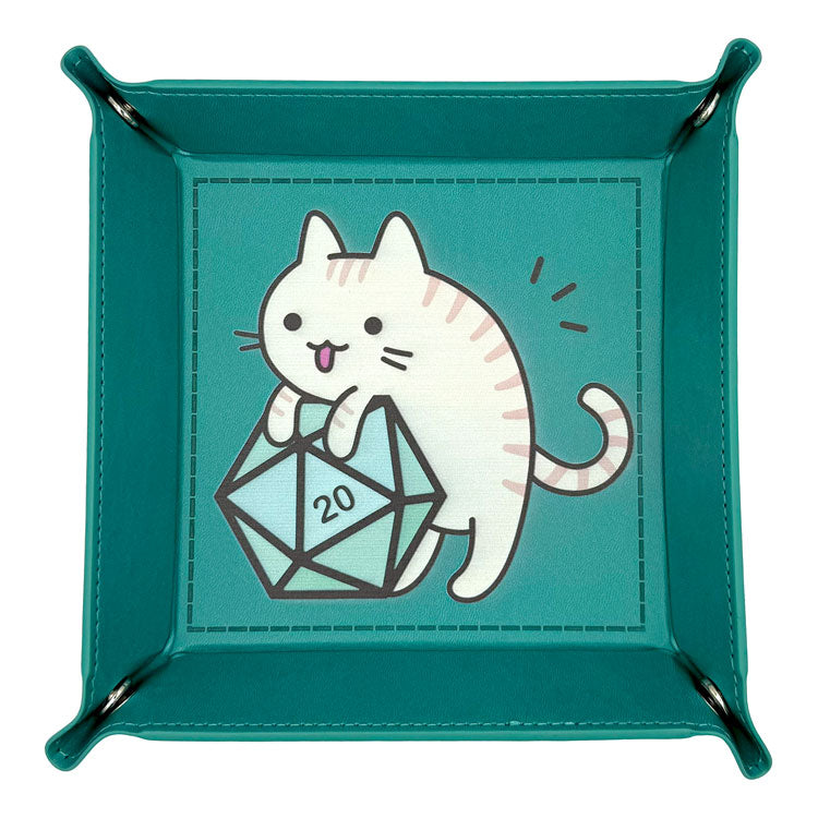 dice4friends-accessoires-w-rfelschale-cat-t-rkis-pu-faltbar image 4