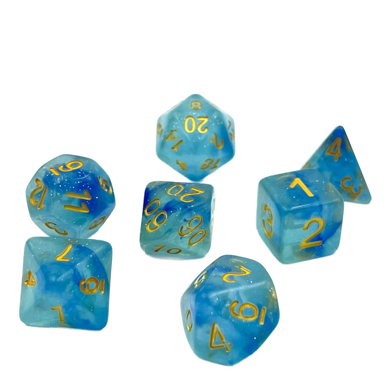 dice4friends-rpg-w-rfelset-galaxy-blue-jelly-w-rfel-blau-7-teilig image 3