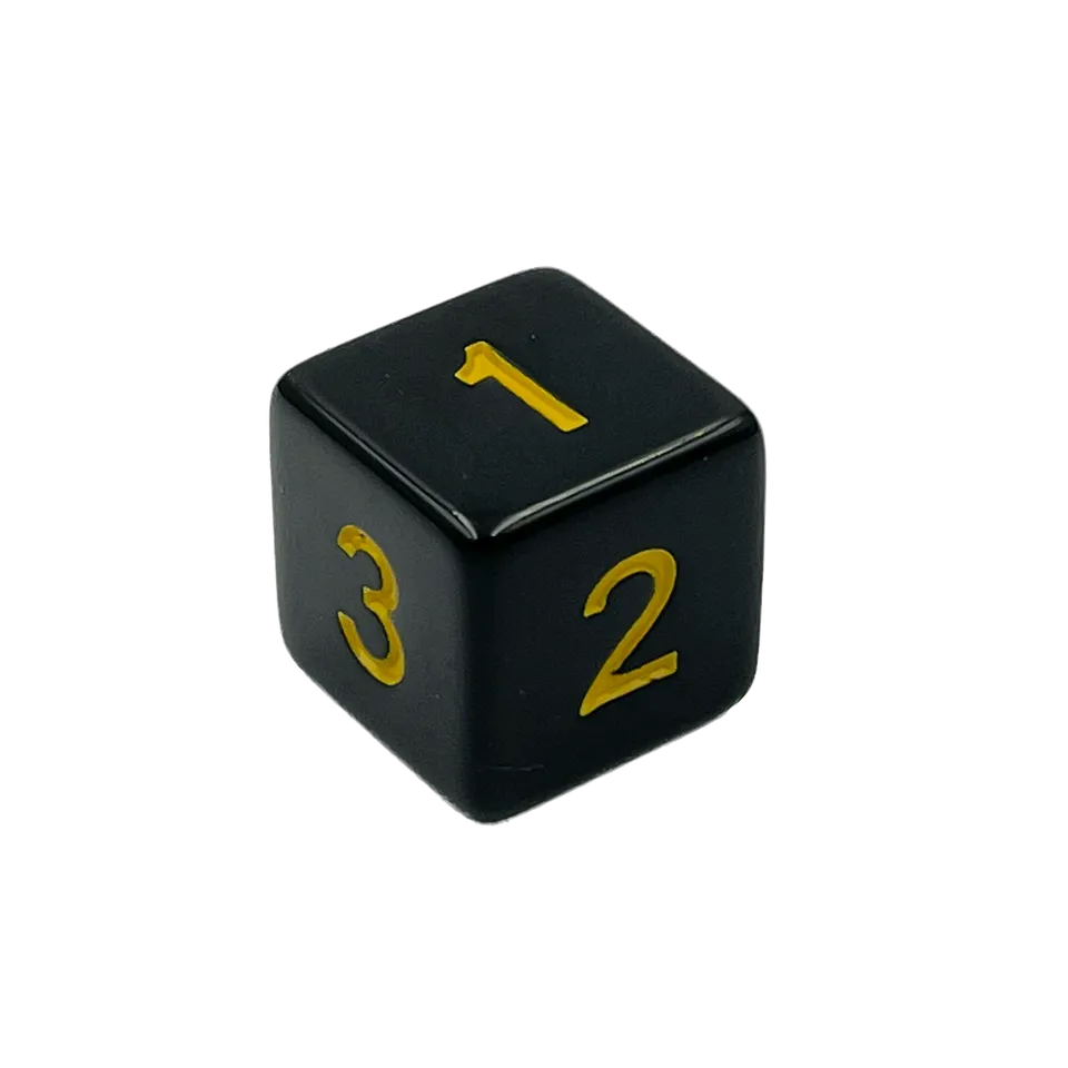 dice4friends-d6-augenw-rfel-sets-d6-w-rfel-schwarz-gelb-w6 image 1