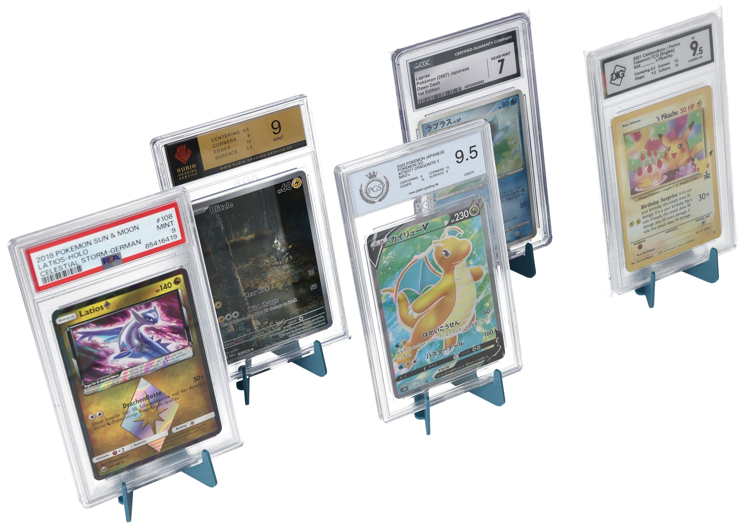 feldherr-kartenst-nder-faltbar-5er-set-graded-cards-schwarz image 3
