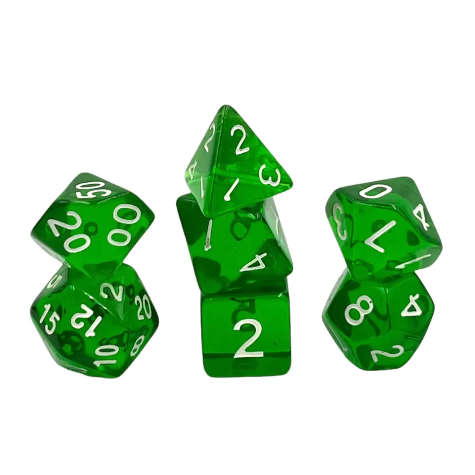 dice4friends-transparent-dark-green-w-rfelset-7-w-rfel-gr-n image 1