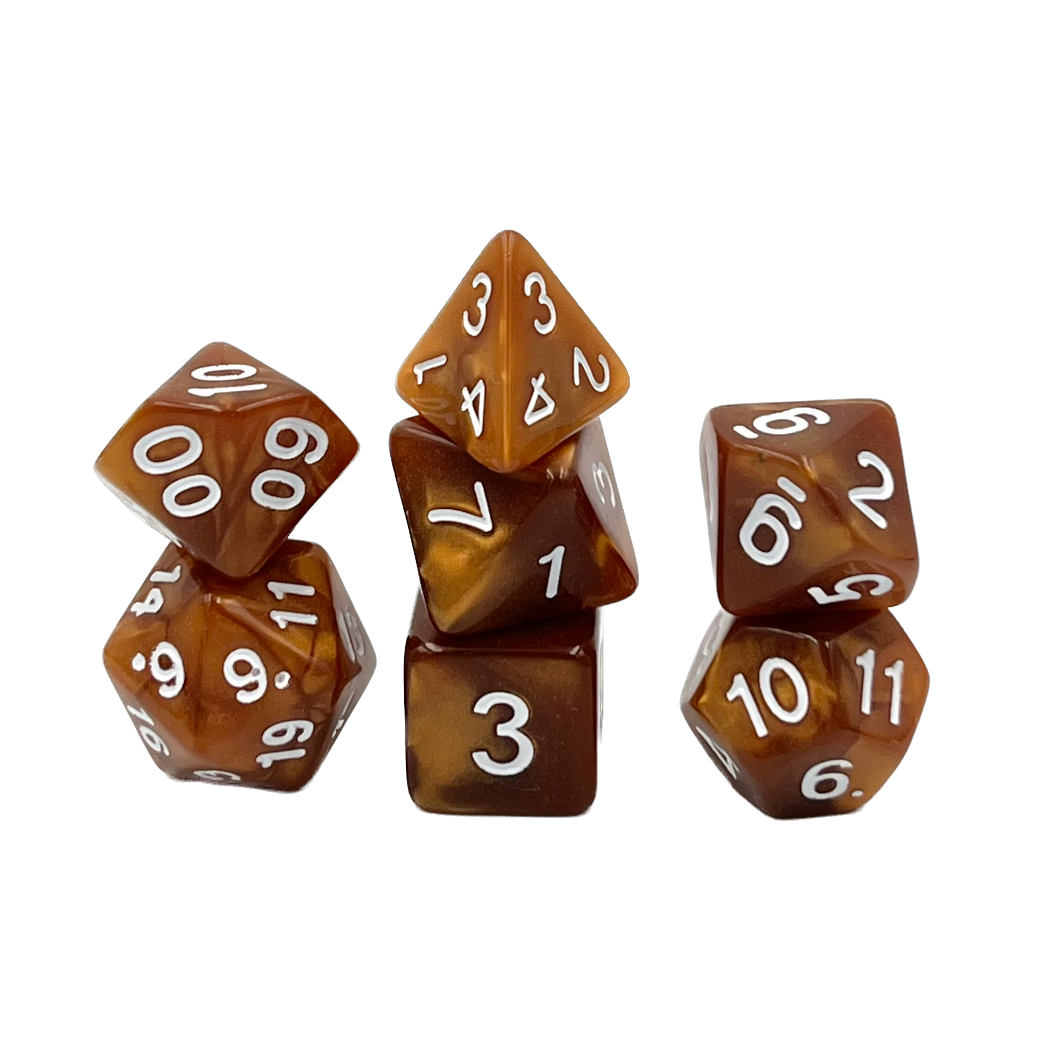 dice4friends-pearl-copper-7-teiliges-w-rfelset-kupfer image 1