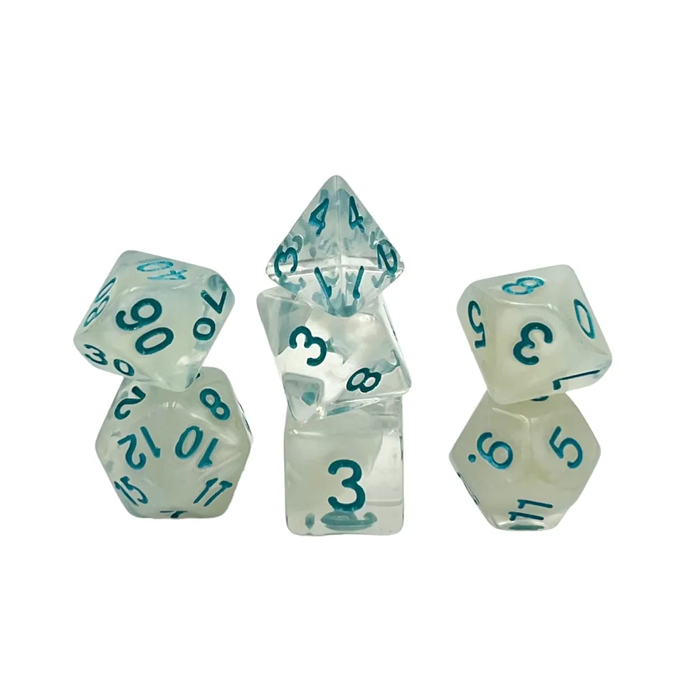 dice4friends-frosted-princess-7-teiliges-w-rfelset-transparent image 1
