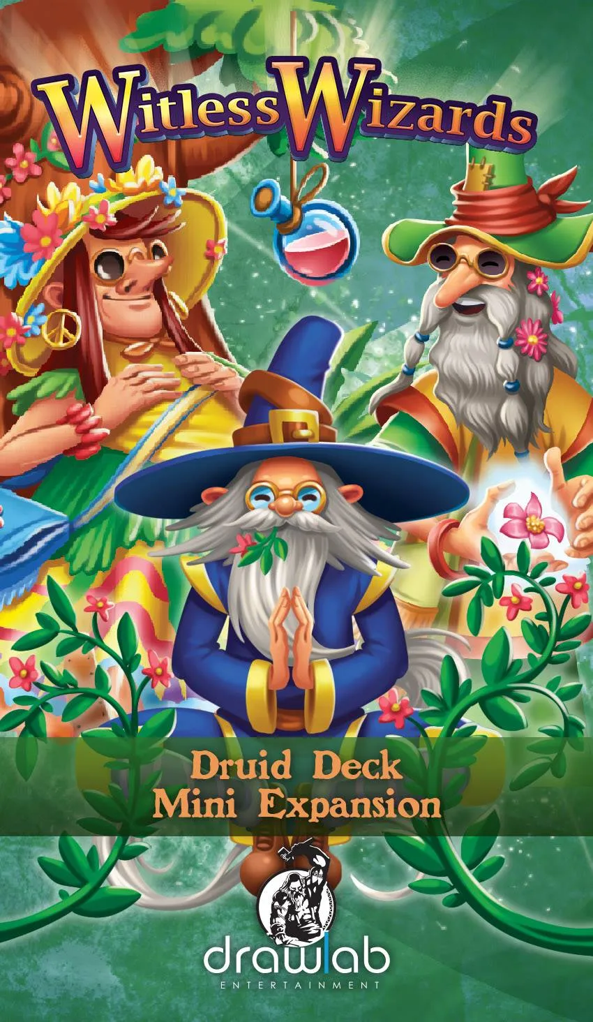 drawlab-games-witless-wizards-druid-mini-expansion-deck-erweiterung-8-karten image 1