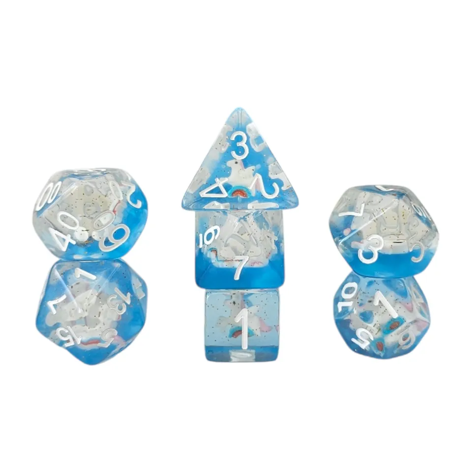 dice4friends-7-teiliges-rpg-w-rfelset-blue-unicorn-transparent image 1