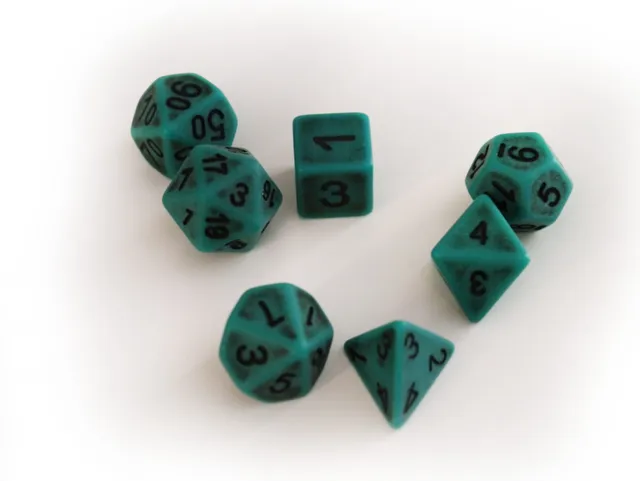 dice4friends-ancient-w-rfelset-green-7-teilig-gr-n-schwarz image 1