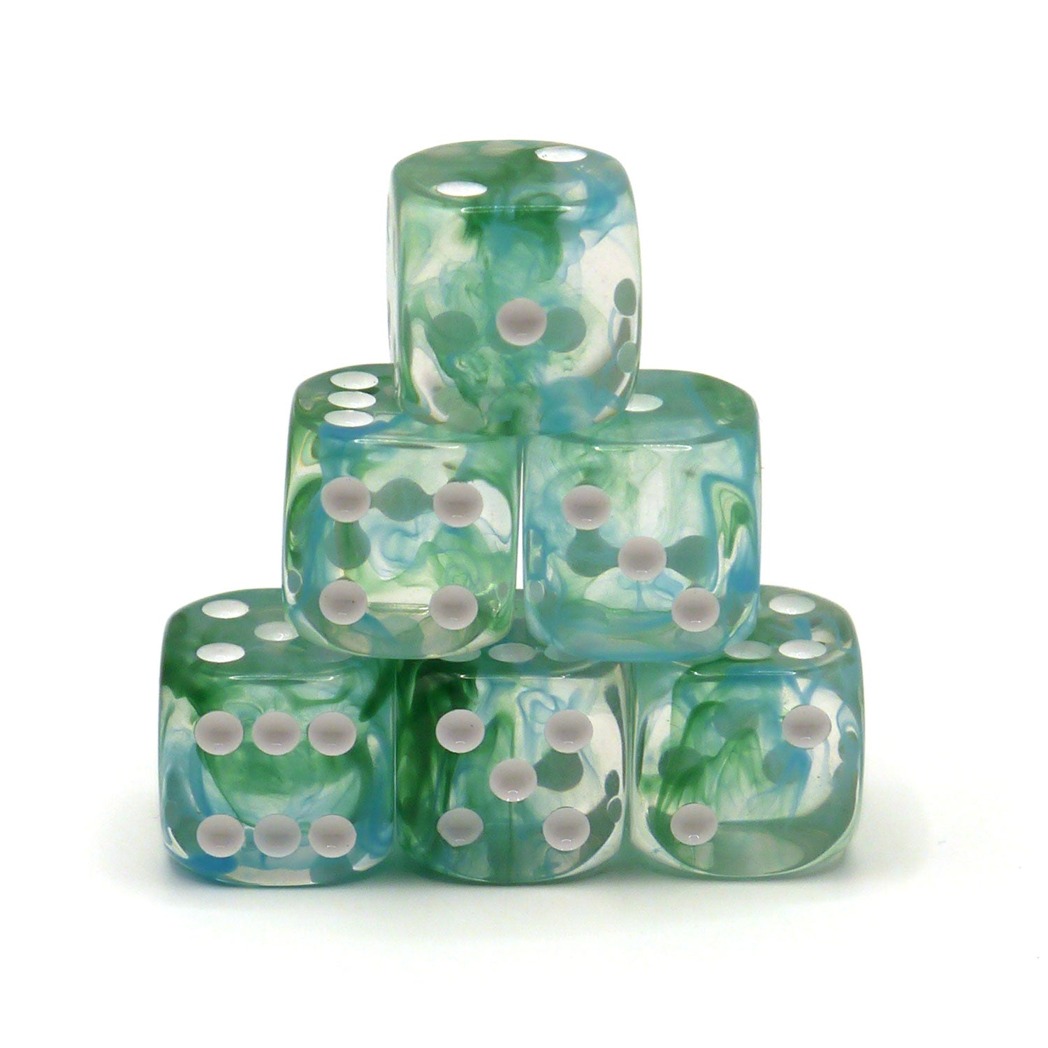 dice4friends-d6-augenw-rfel-starlights-frostblue-w-rfelset-6er-16mm image 1