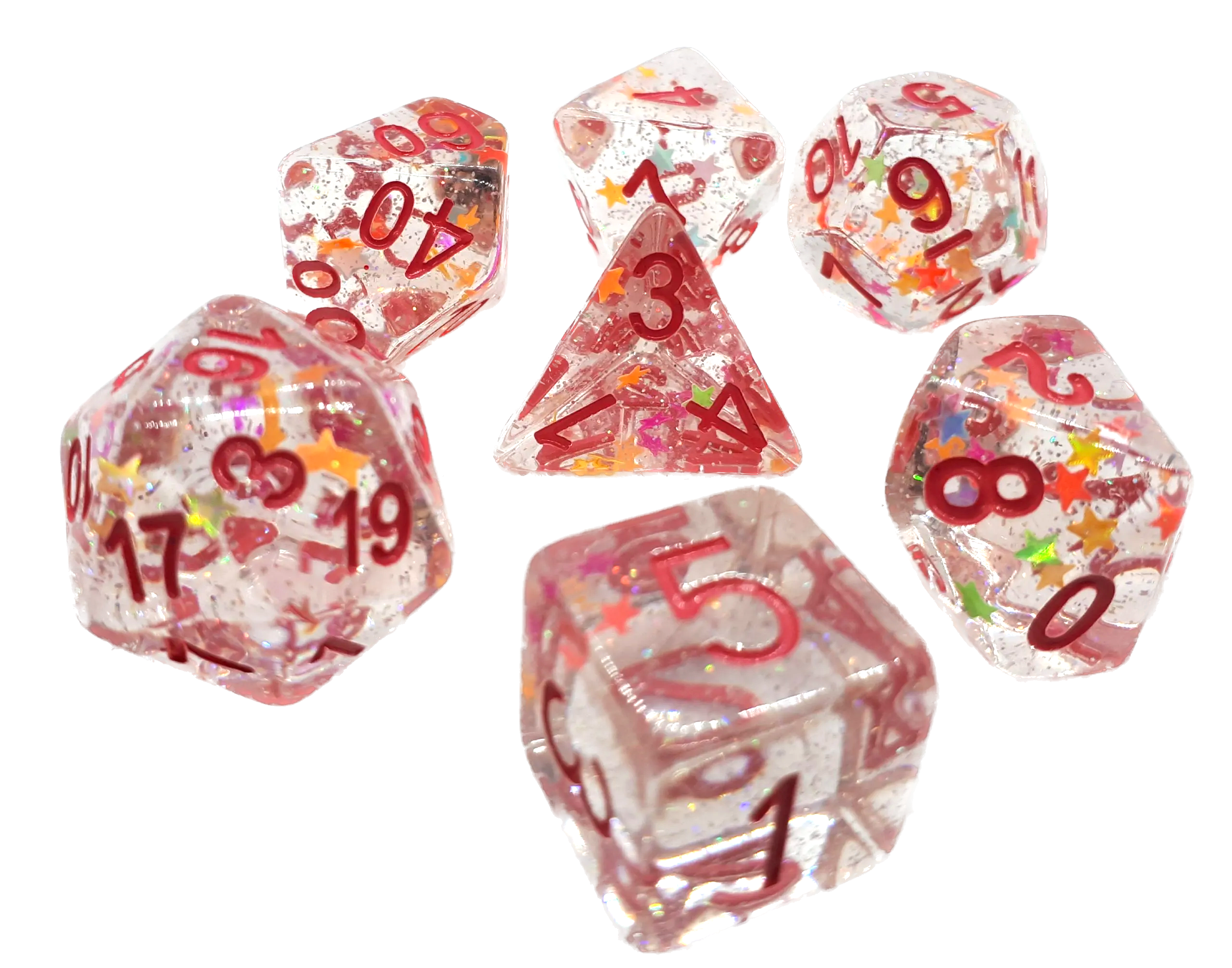 dice4friends-confetti-stars-pink-w-rfelset-7-teilig-glitzer image 1