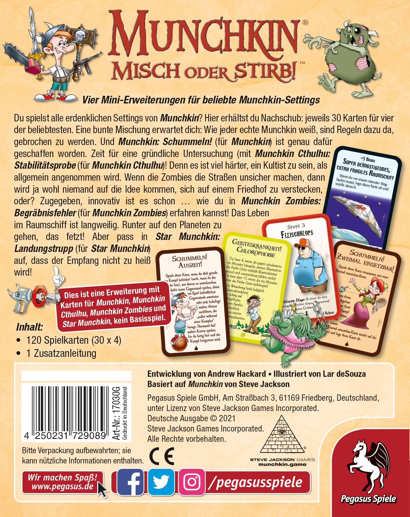 munchkin-misch-oder-stirb-kartenspiel-erweiterung-4-sets-fantasy image 3