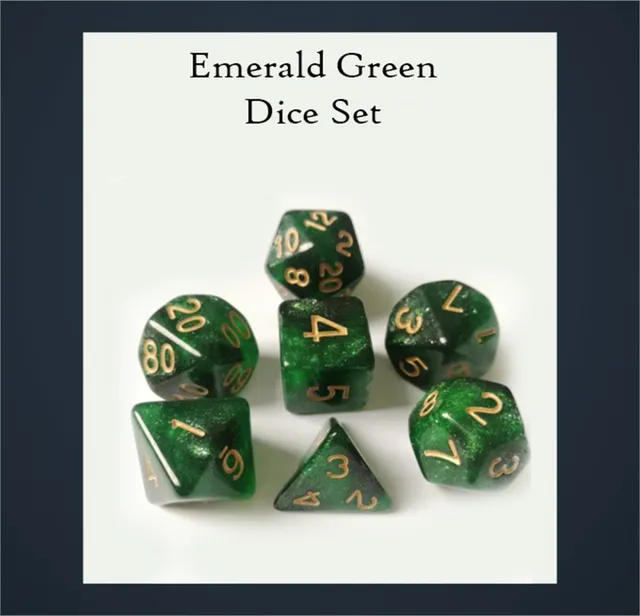 drawlab-emerald-green-rpg-w-rfelset-7-teilig-gr-n image 1