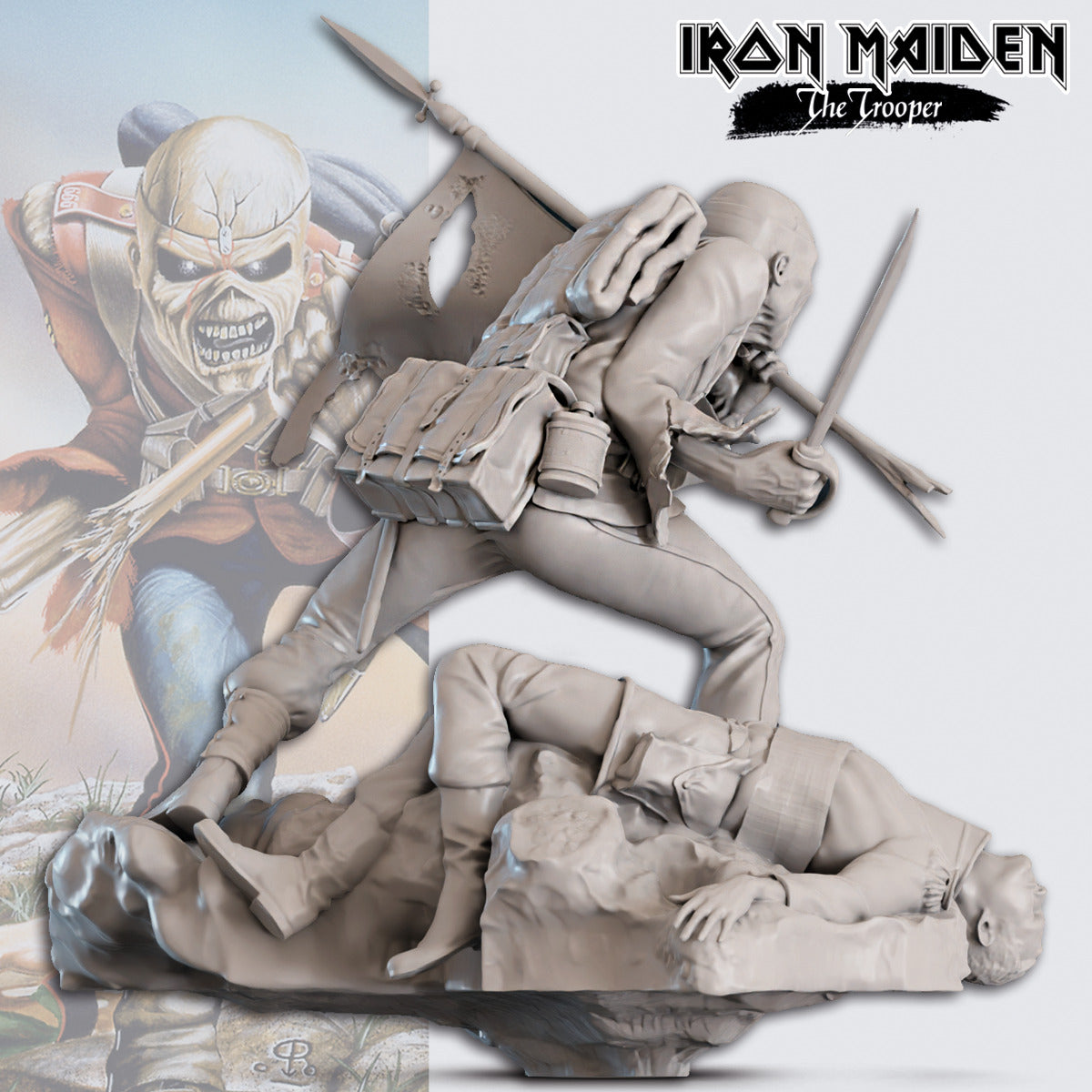 iron-maiden-miniatures-the-trooper-miniatur-75mm-resin-unbemalt image 6