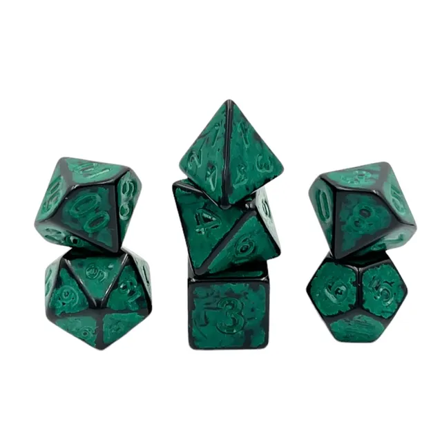 dice4friends-rpg-w-rfelset-ancient-dark-knight-green-7-tlg image 1