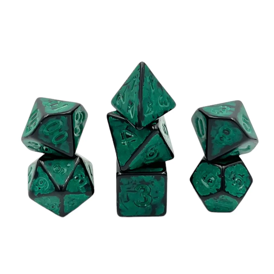 dice4friends-rpg-w-rfelset-ancient-dark-knight-green-7-tlg image 1
