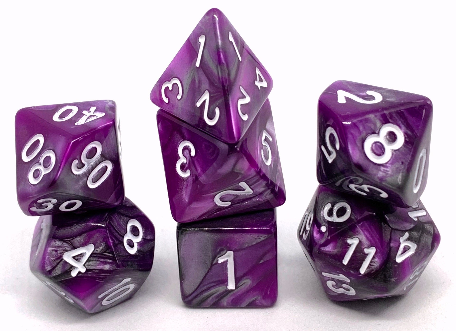 dice4friends-racing-purple-w-rfelset-7-teilig-lila-grau image 1