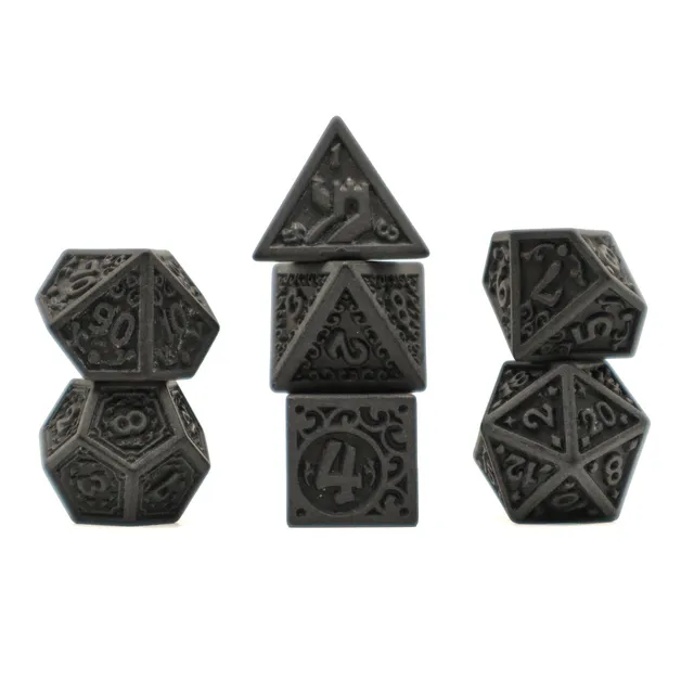 dice4friends-rpg-w-rfelset-7-teilig-magic-flame-black image 1