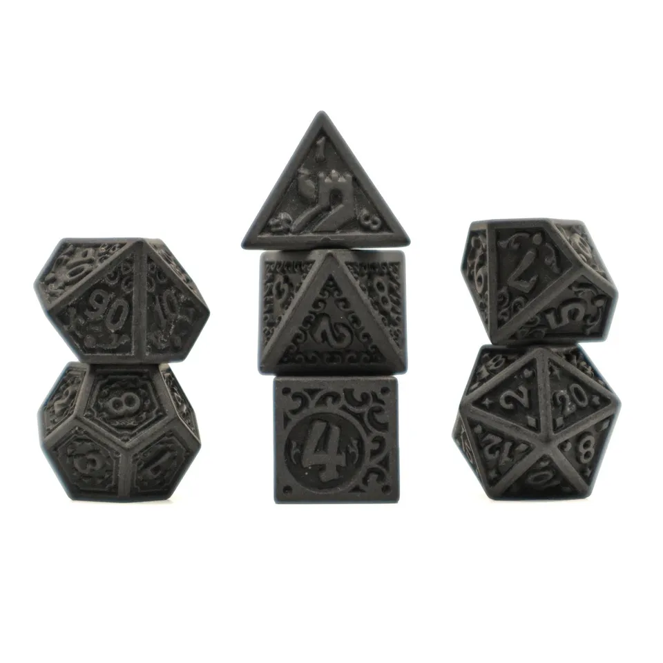 dice4friends-rpg-w-rfelset-7-teilig-magic-flame-black image 1
