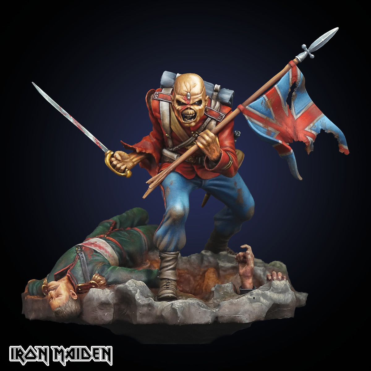 iron-maiden-miniatures-the-trooper-miniatur-75mm-resin-unbemalt image 4