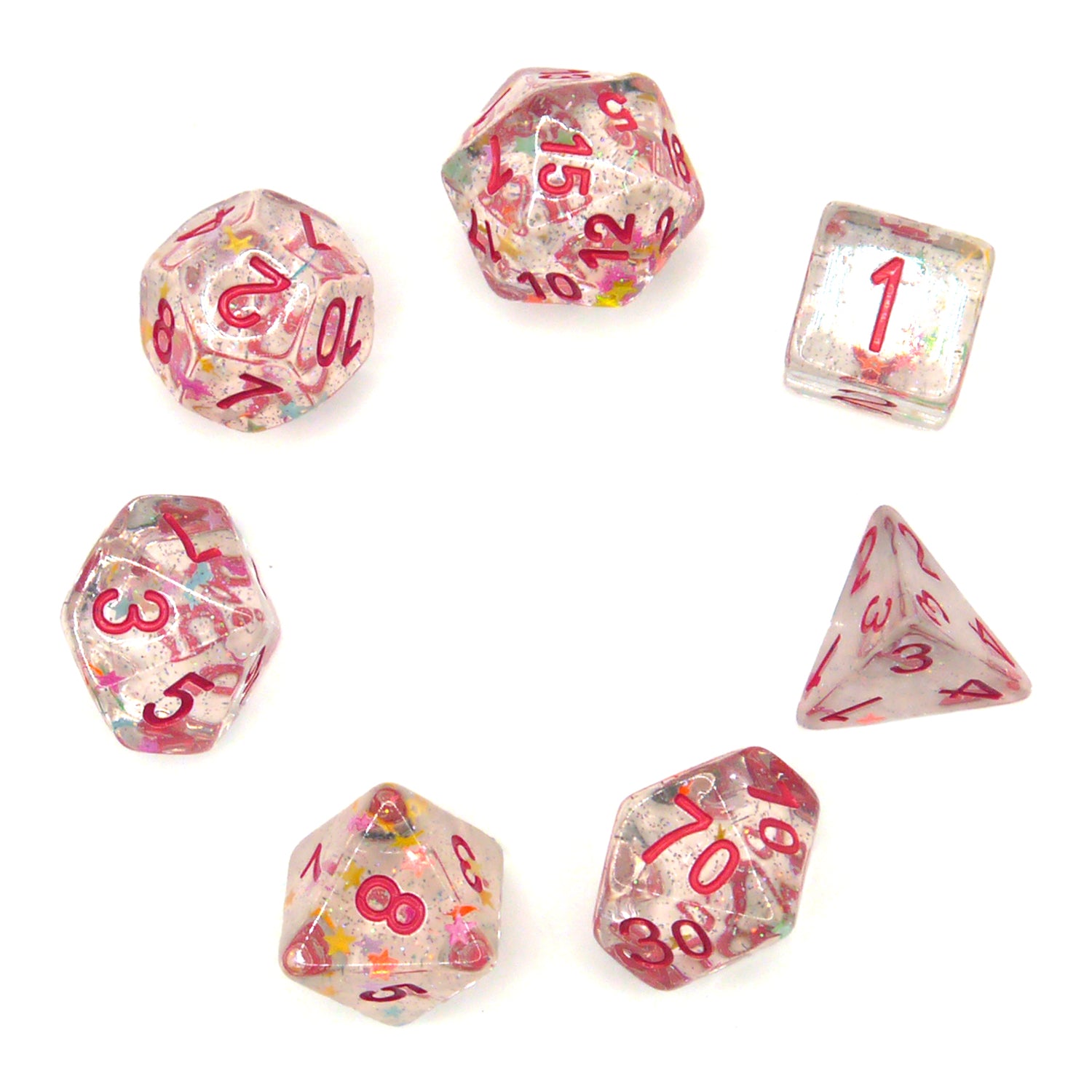 dice4friends-rpg-stars-shiny-w-rfelset-7-teilig-transparent image 3