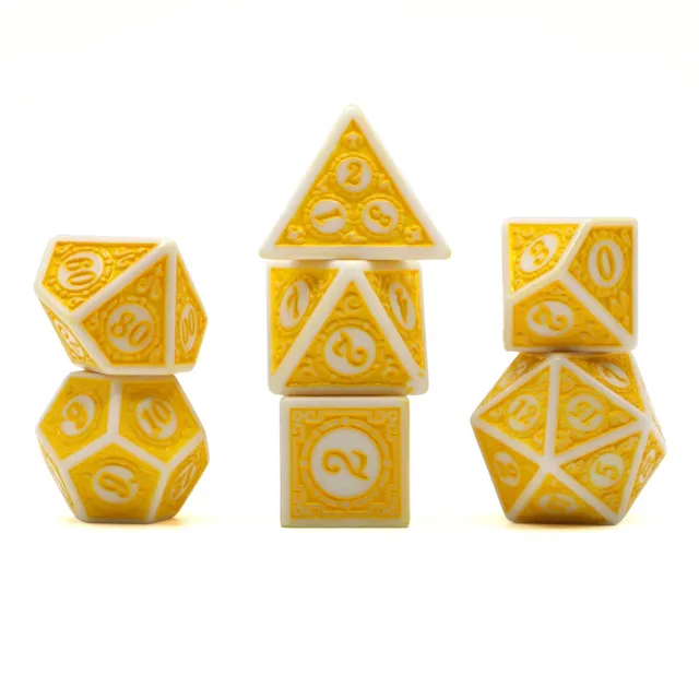 dice4friends-magic-flame-lemon-w-rfelset-7-teilig-gelb image 1