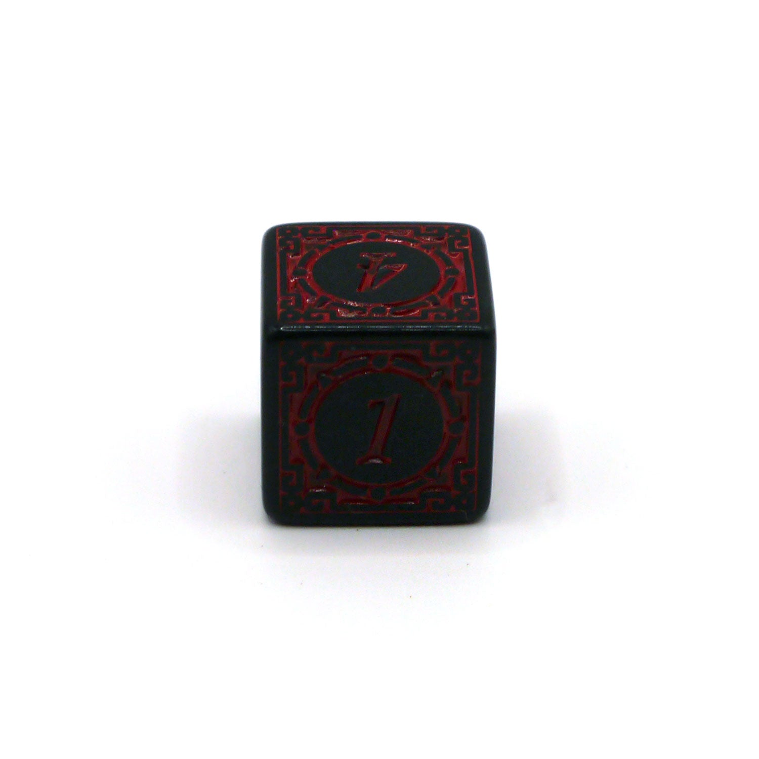 dice4friends-d6-magic-flame-augenw-rfel-rot-schwarz-15mm image 1