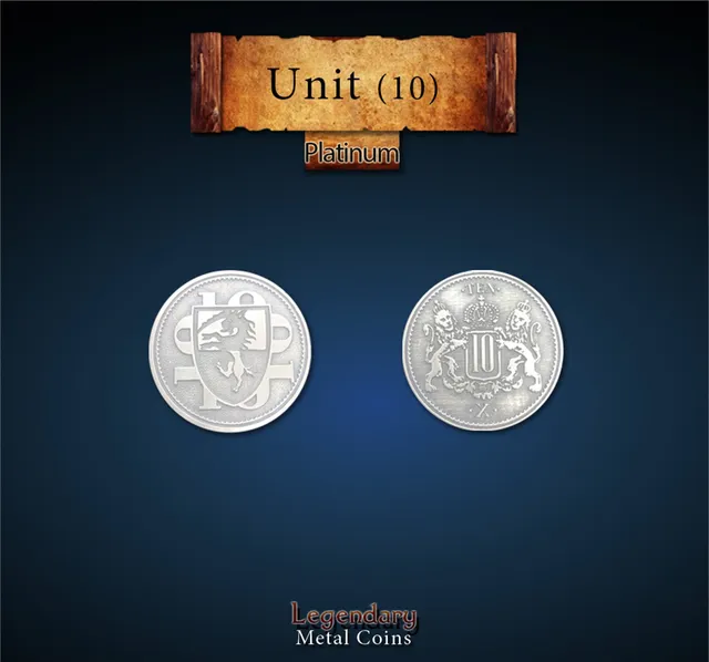 drawlab-legendary-metal-coins-units-platinum-coin-10-metallm-nze image 1