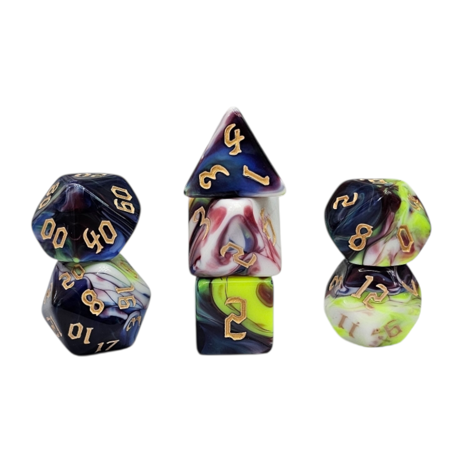 dice4friends-rpg-w-rfelset-racing-batik-7teilig-mehrfarbig image 1