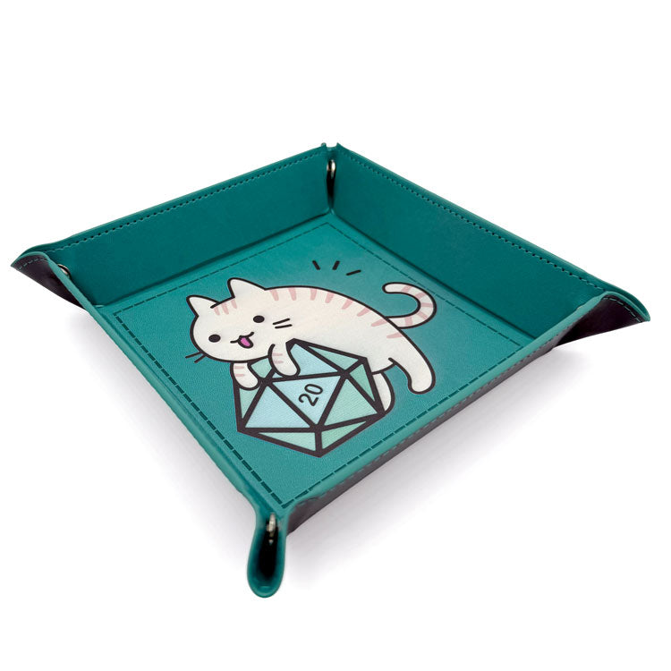 dice4friends-accessoires-w-rfelschale-cat-t-rkis-pu-faltbar image 3