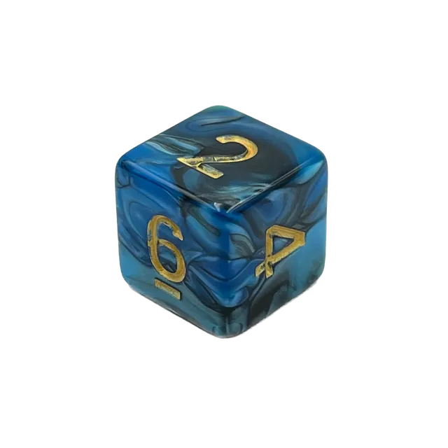 dice4friends-d6-w-rfel-blueberry-black-augenw-rfel-1-6 image 1