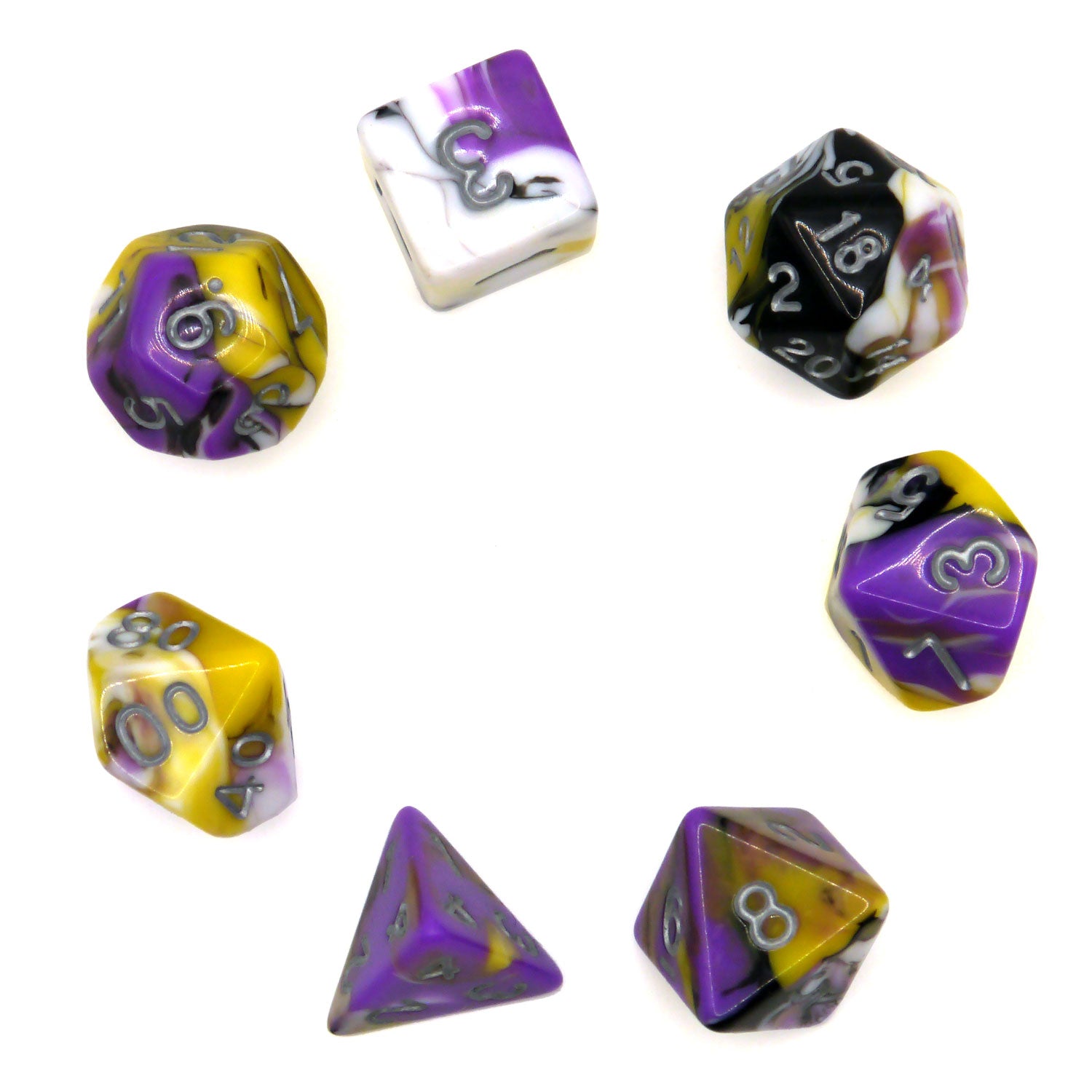 dice4friends-rpg-w-rfelset-marble-medicea-7-teilig-mehrfarbig image 3