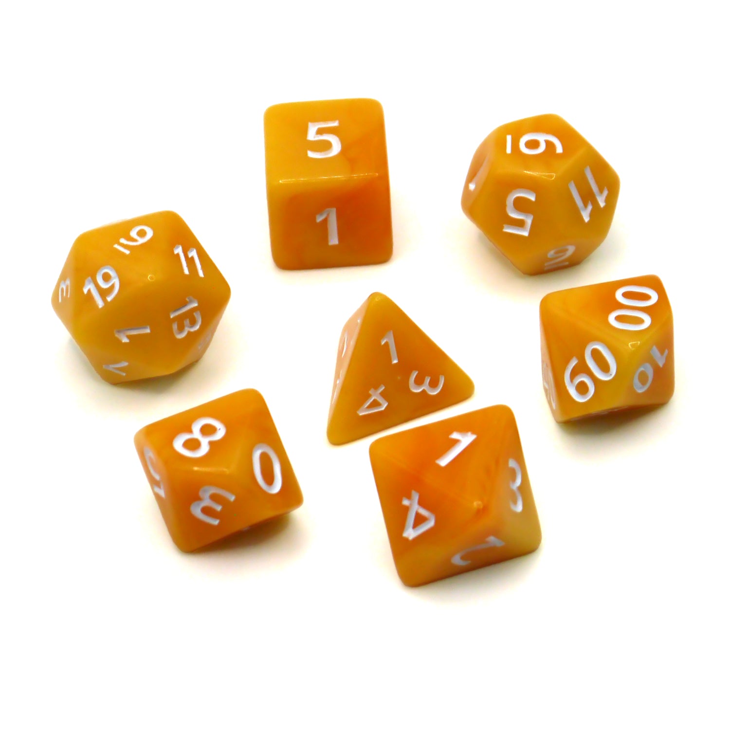 dice4friends-7-teiliges-rpg-w-rfelset-fruity-orange-gum-w-rfel-orange image 2