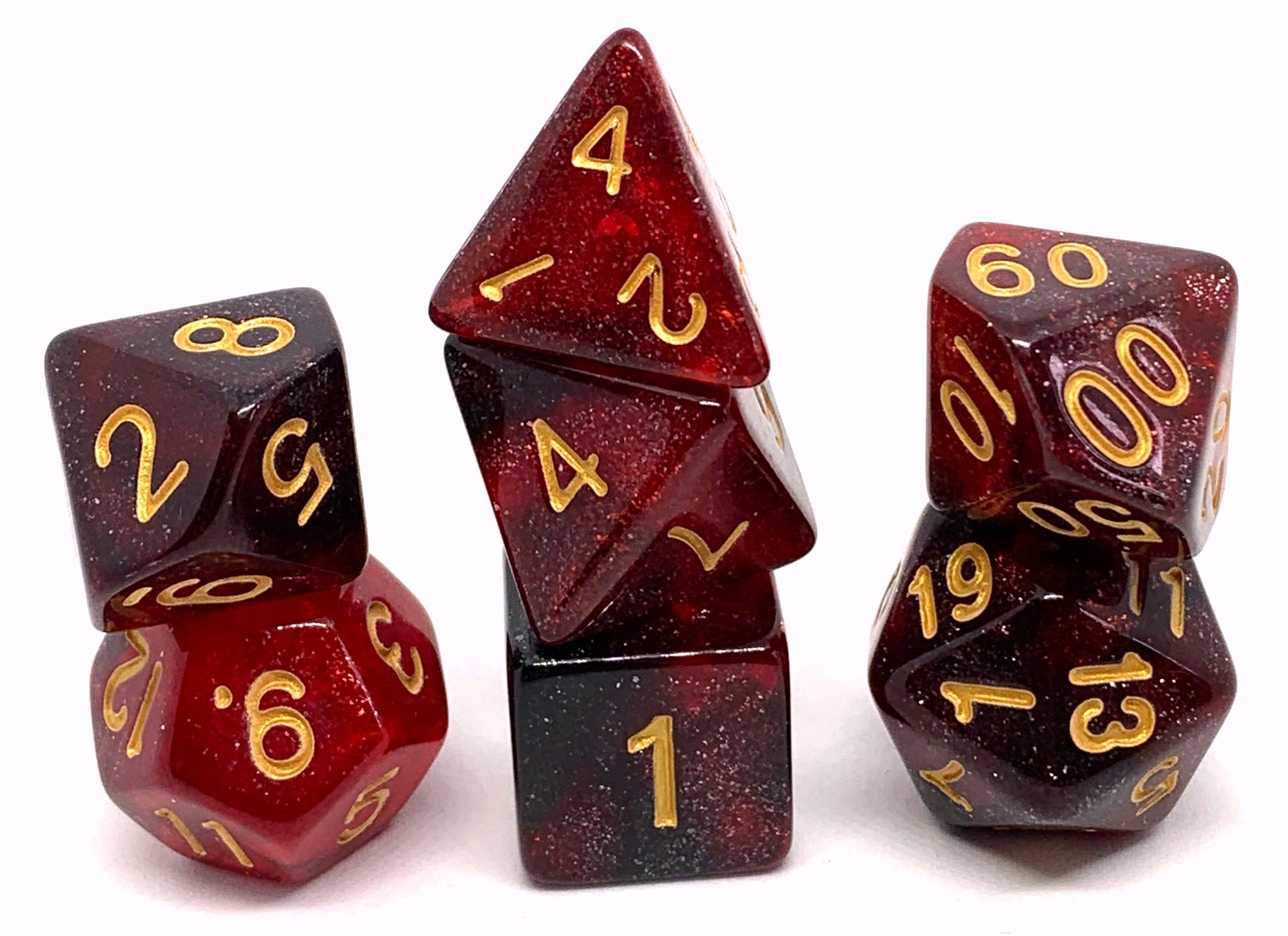 dice4friends-galaxy-red-w-rfelset-7-teilig-schwarz-rot image 1
