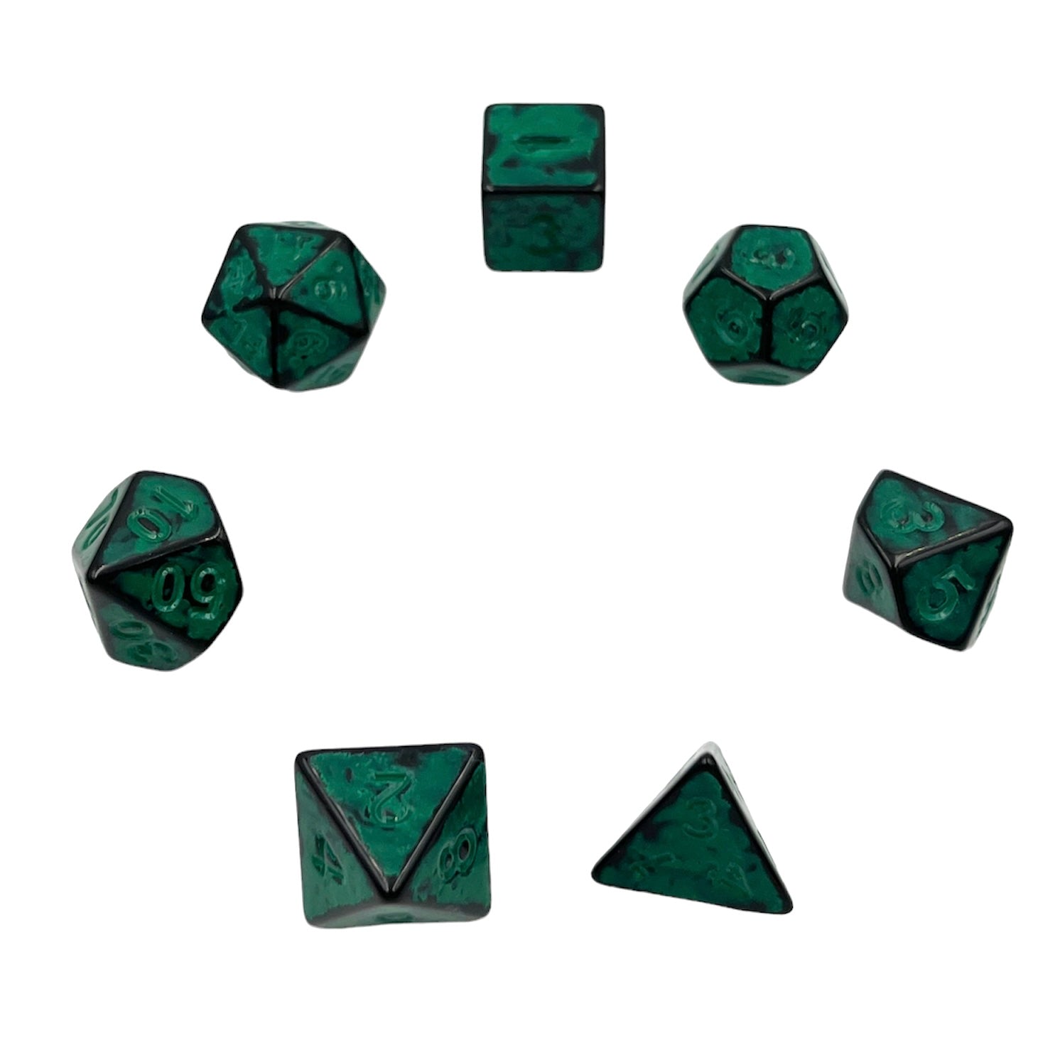 dice4friends-rpg-w-rfelset-ancient-dark-knight-green-7-tlg image 2