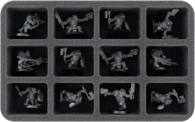 feldherr-hs050a094-schaumstoffeinlage-f-r-orks-12-f-cher-40k image 1