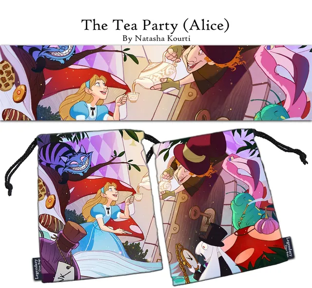 drawlab-legendary-dice-bags-the-tea-party-w-rfelbeutel-alice-12x15-cm image 1