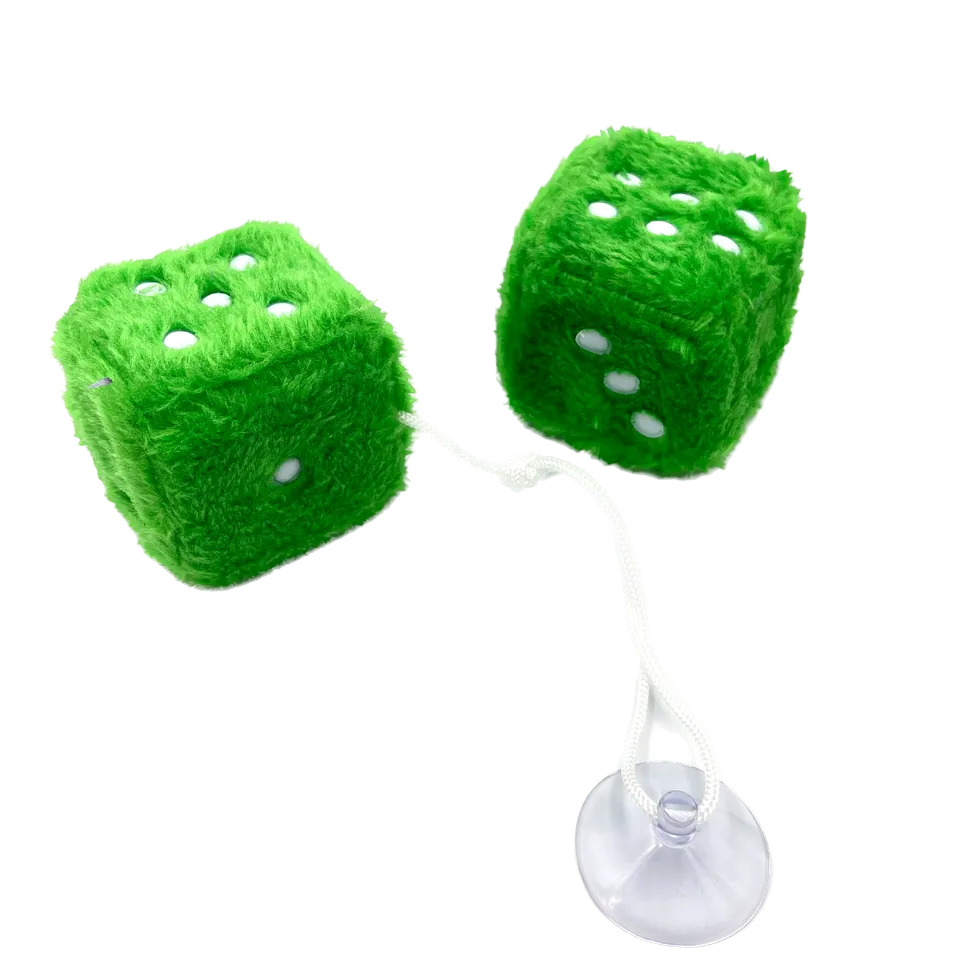 dice4friends-pl-schw-rfel-gr-n-2er-set-mit-saugnapf-auto image 1