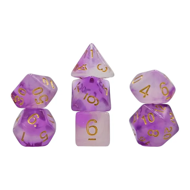 dice4friends-rpg-w-rfelset-galaxy-cocktail-purple-rain-7er-lila image 1