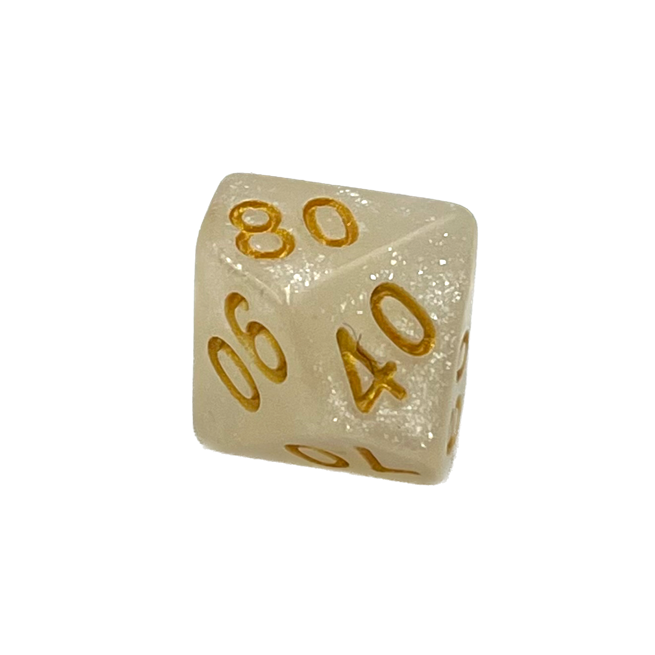 dice4friends-einzelw-rfel-d10-galaxy-white-gold-00-90 image 2