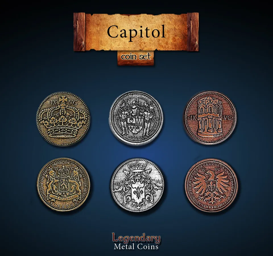 drawlab-capitol-set-legendary-metal-coins-20er-mittelalter image 1