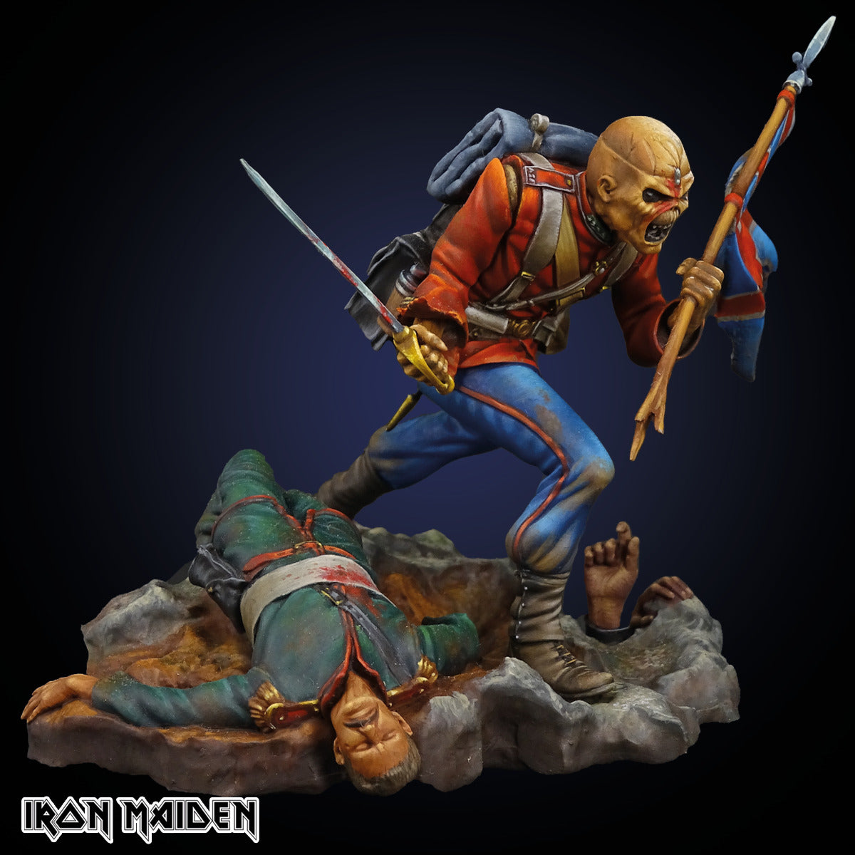 iron-maiden-miniatures-the-trooper-miniatur-75mm-resin-unbemalt image 2