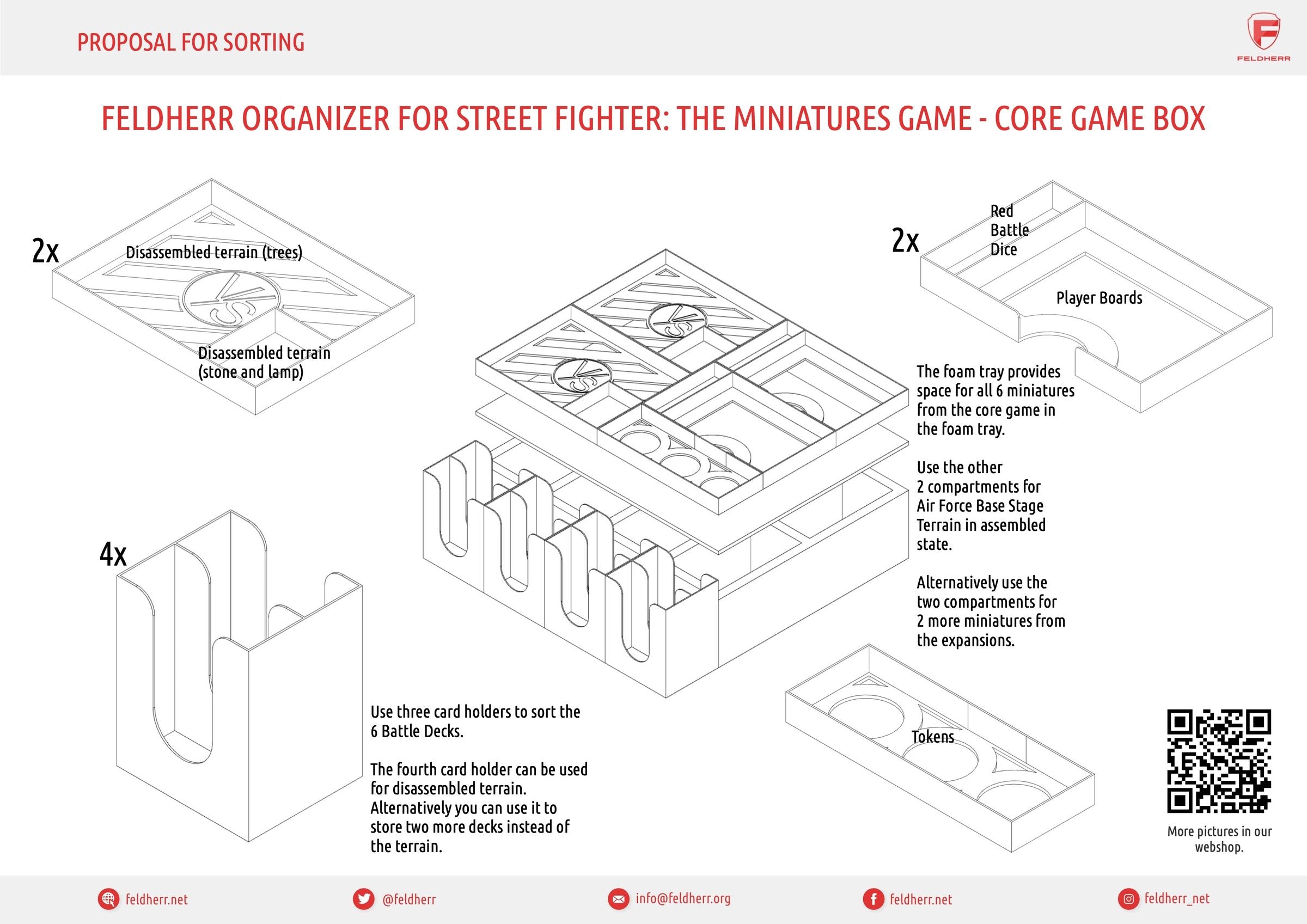 feldherr-organizer-street-fighter-einsatz-core-game-box-schaum image 5