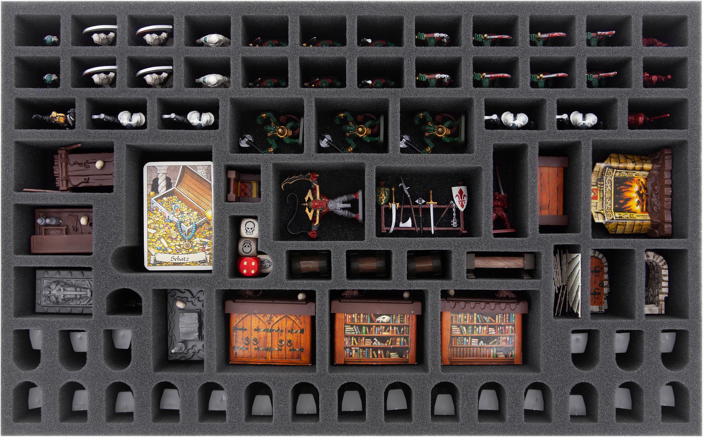 feldherr-magnetic-cases-schaumstoff-set-heroquest-box-blau-47-miniaturen image 3