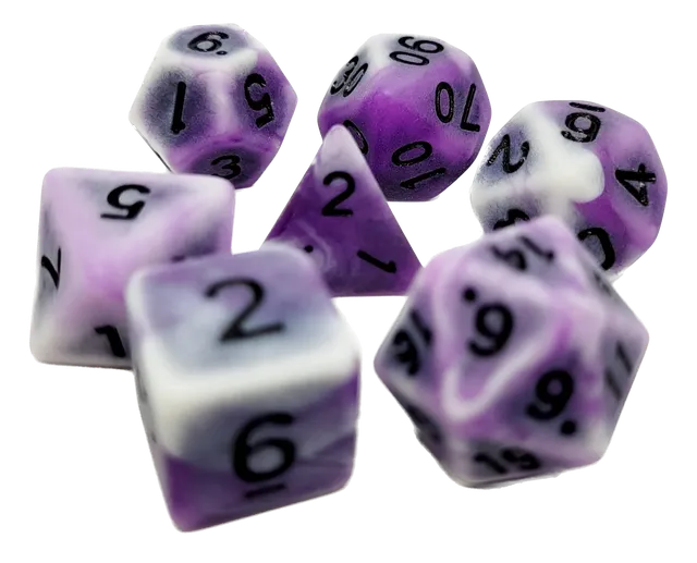 dice4friends-rpg-w-rfelset-7-teilig-ancient-purple-rock-marmor image 1