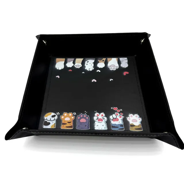 dice4friends-accessoires-w-rfelschale-paws-black-faltbar-schwarz image 1